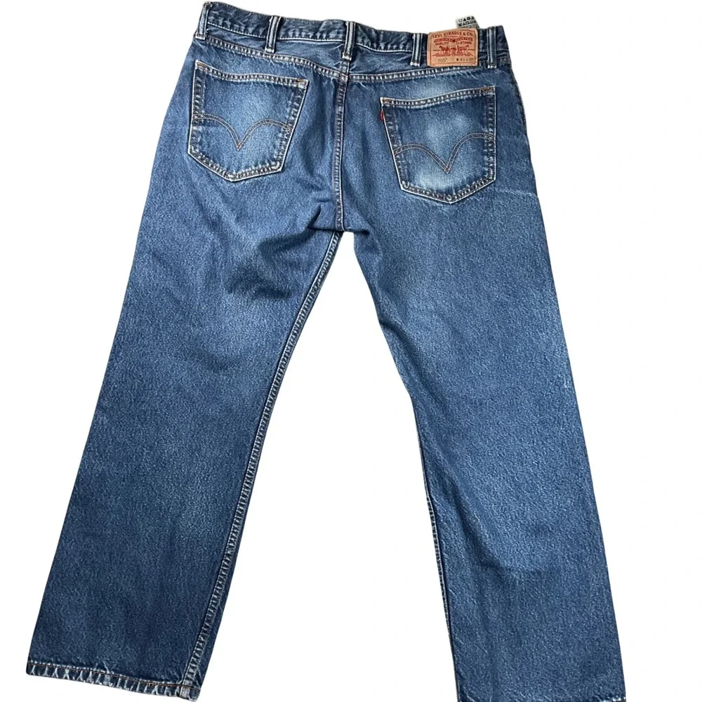 Levi's 505 Straight Fit Mens 40x30( see pcs) blue‎ medium  Wash Denim Jeans